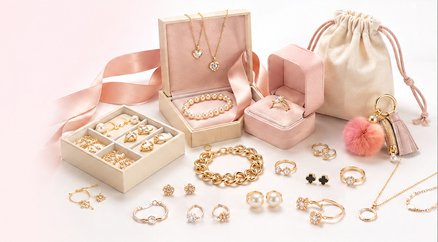 Fashion jewelry, accessories and gift-ready packaging